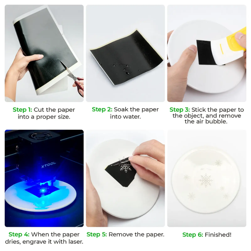 xTool Laser Engraving Photo Paper and Black Laser Engraving Marking Paper - Image 9