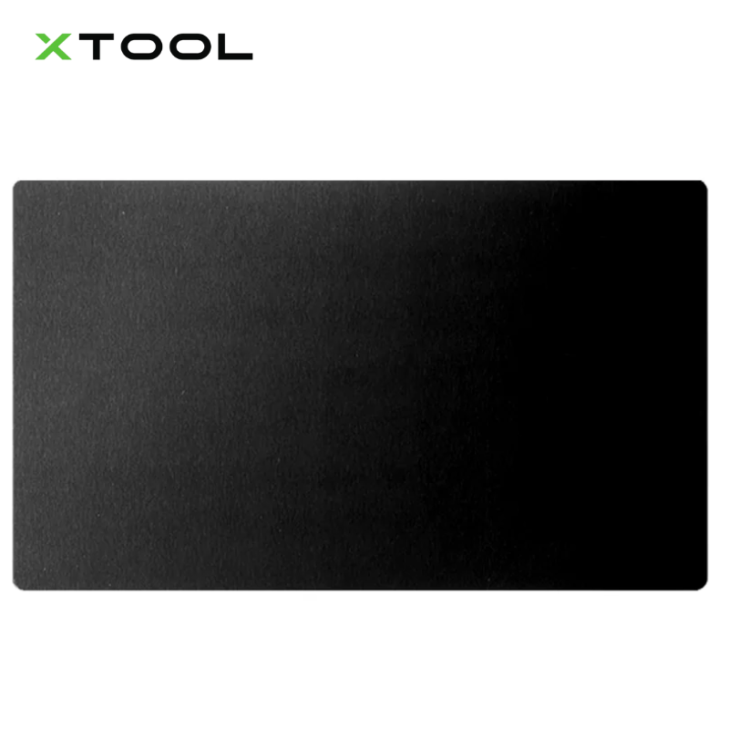 XTool Material Glossy Black Aluminum Metal Business Cards