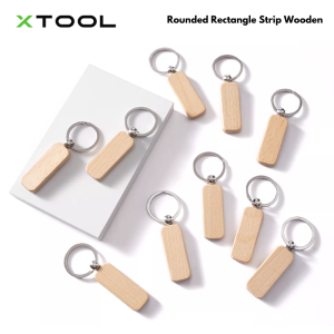 xTool Rounded Rectangle and Mix Shape Wooden Keychain (10pcs)