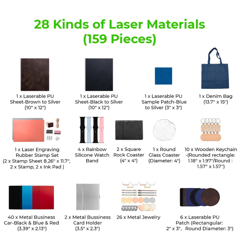 xTool Ultimate Laser Material Kit (159pcs) - Image 6
