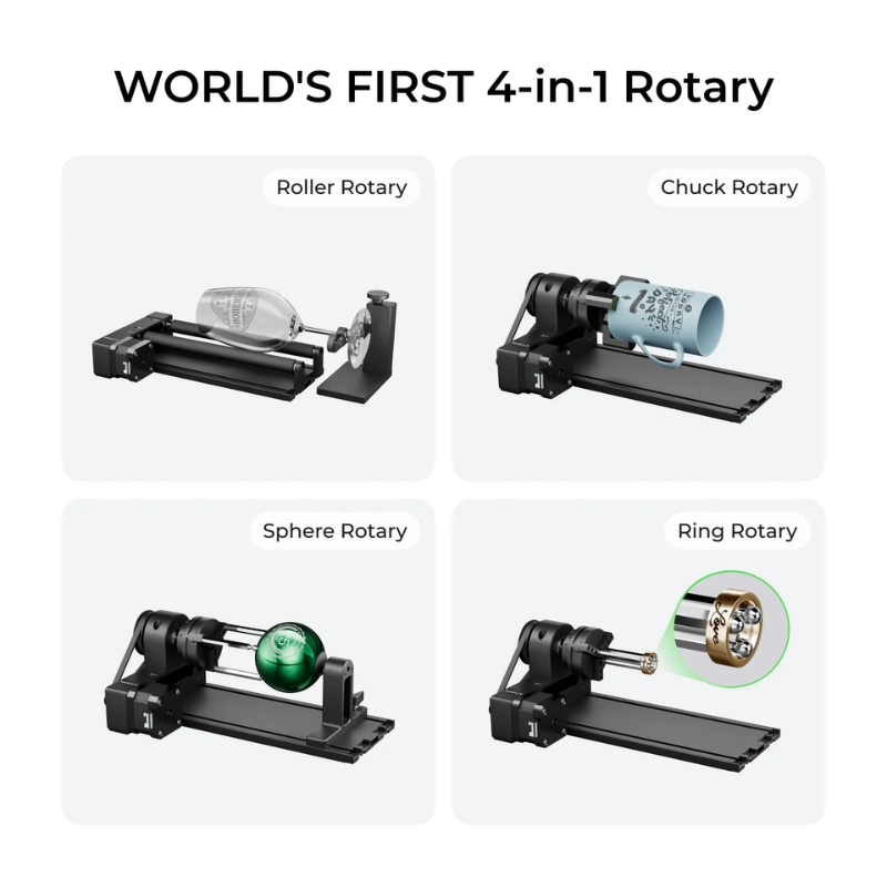 xTool RA2 Pro Rotary Attachment - Image 2