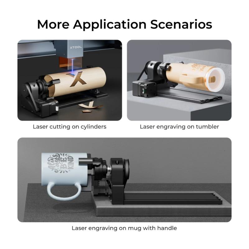 xTool RA2 Pro Rotary Attachment - Image 6