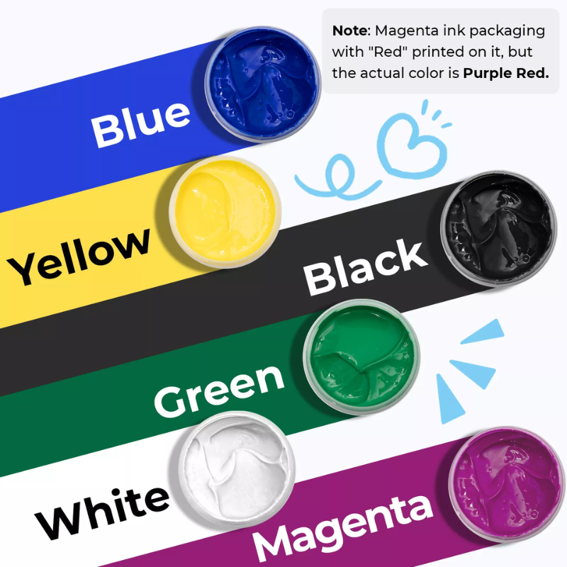 xTool Screen Printing Ink Set (6 Colors) - Image 9
